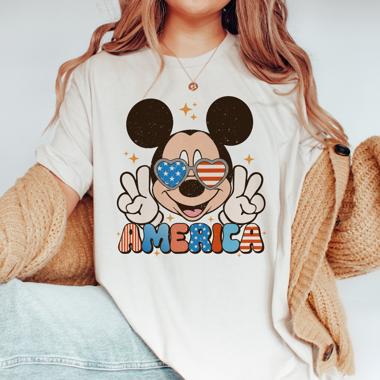 4th July Magical Mickey PNG SVG | Retro America Sublimation | Mouse T shirt Design