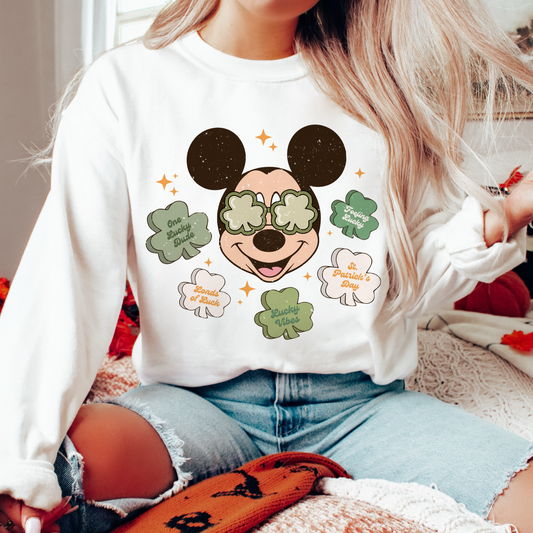 St. Patricks Magical Mickey PNG SVG | St. Patricks Day Sublimation | Mouse T shirt Design