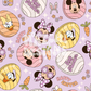 Purple Easter Magical Mouse Ears Seamless Pattern, Repeat Pattern for Fabric Sublimation