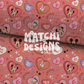 Valentines Magical Mouse Ears Seamless Pattern, Repeat Pattern for Fabric Sublimation