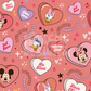 Valentines Magical Mouse Ears Seamless Pattern, Repeat Pattern for Fabric Sublimation