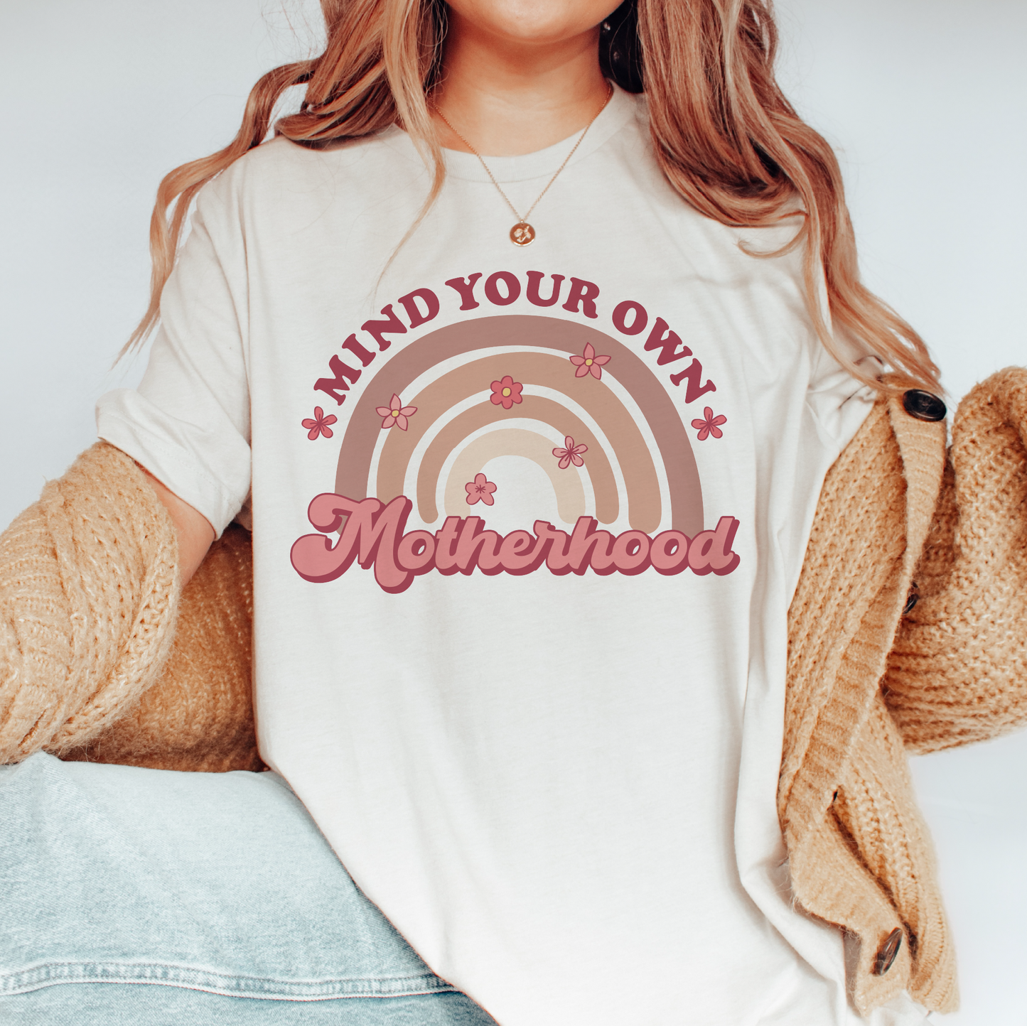 Mind Your Own Motherhood SVG PNG | Mother's Day Sublimation | Retro T shirt Design