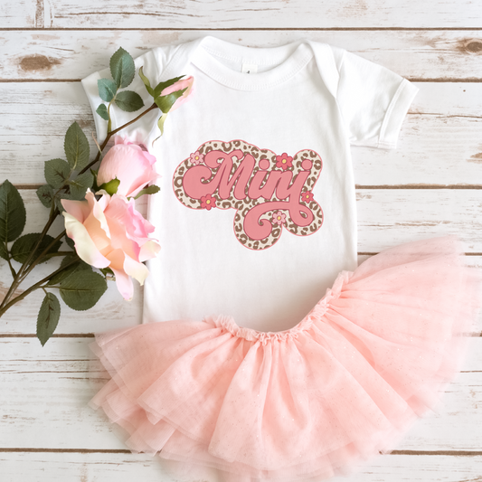 Mini SVG PNG | Leopard Mama & Mini | Mother's Day Sublimation | Retro T shirt Design