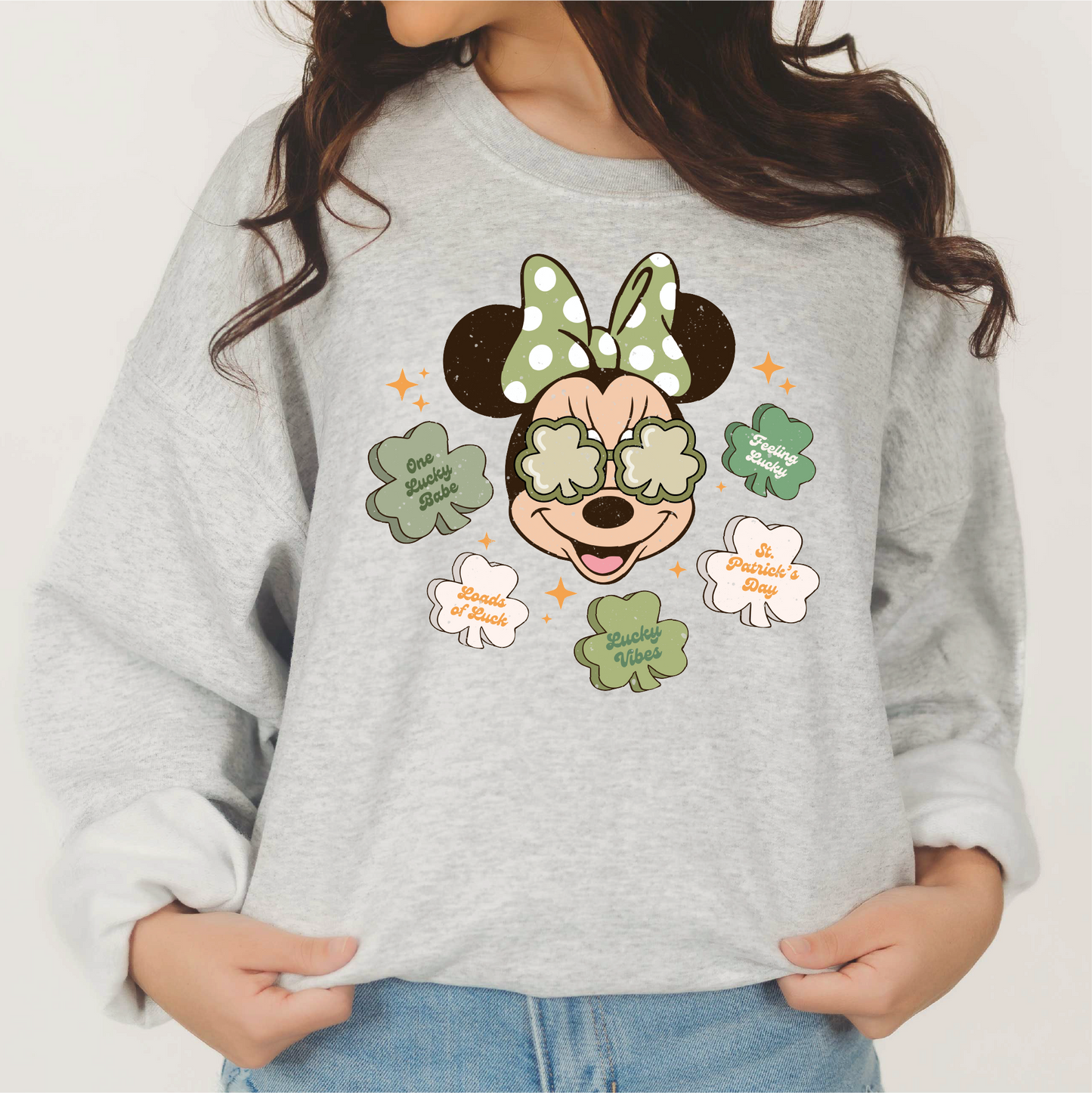 St. Patricks Magical Minnie PNG SVG | St. Patricks Day Sublimation | Mouse T shirt Design