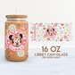 Minnie Cup Wrap | Starbucks 16oz Libbey Can Glass | Magical Mouse PNG SVG