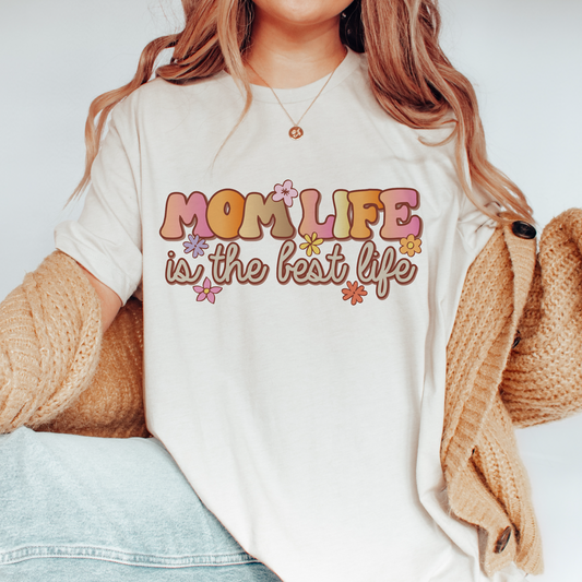Mom Life is the Best Life SVG PNG | Mother's Day Sublimation | Mama T shirt Design