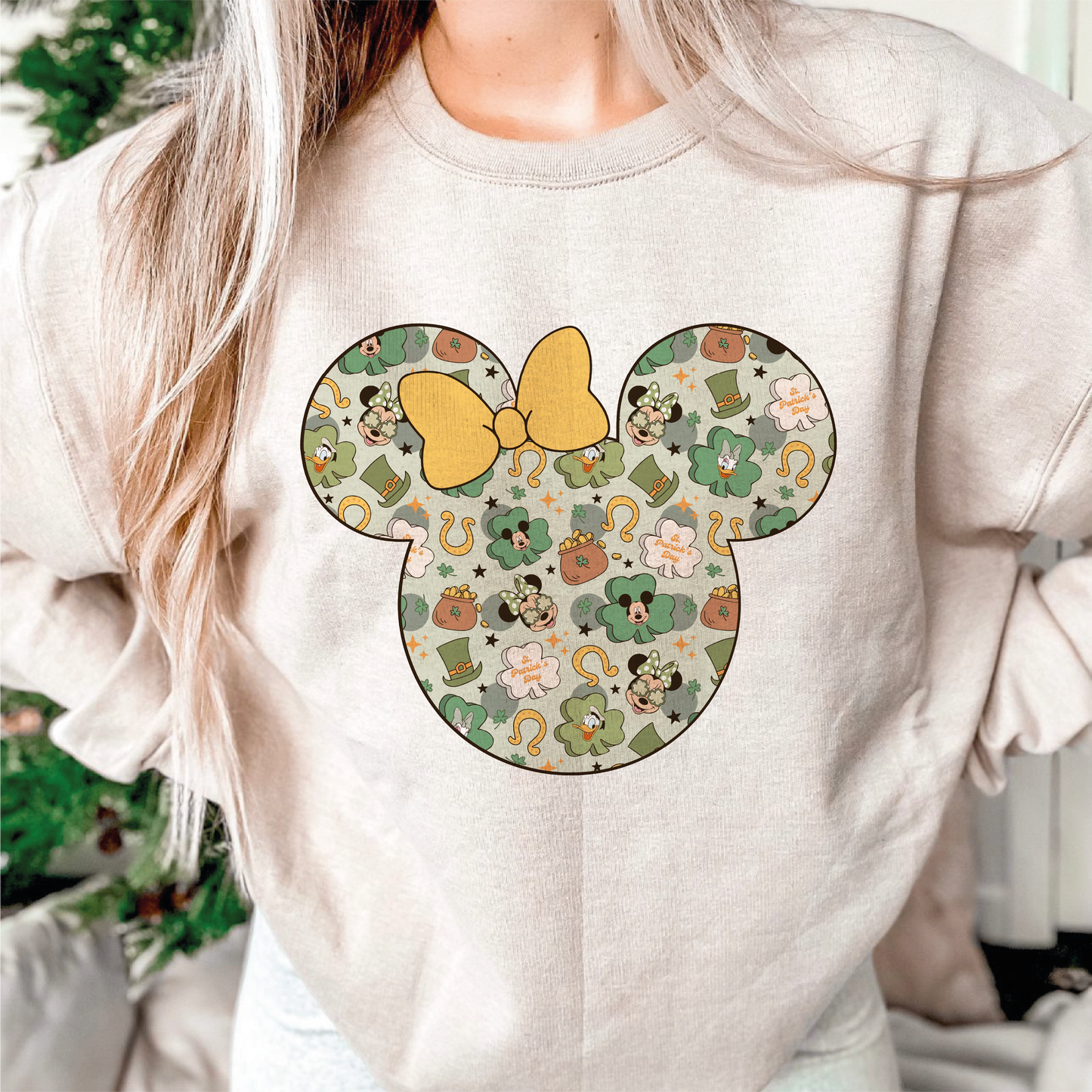 St. Patricks Mouse Ears PNG SVG | Magical Patricks Day Sublimation | Retro T shirt Design