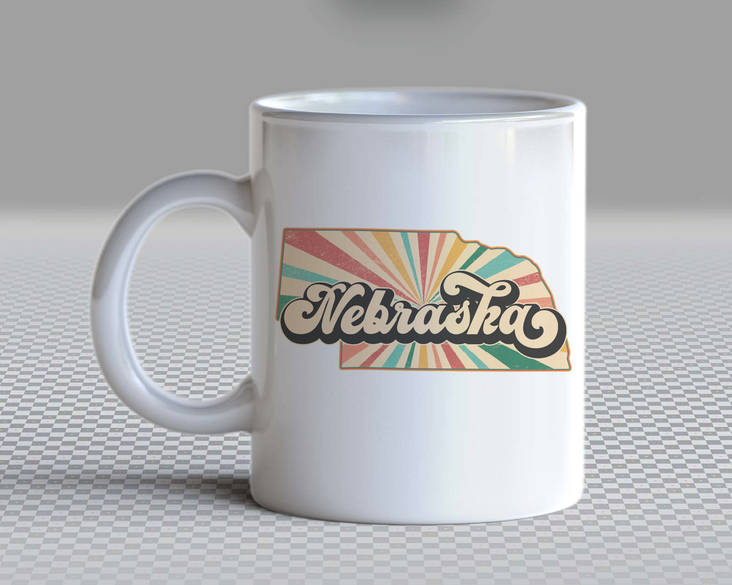 Nesbraska PNG | Vintage Nebraska State Sublimation | Retro Distressed T shirt Design