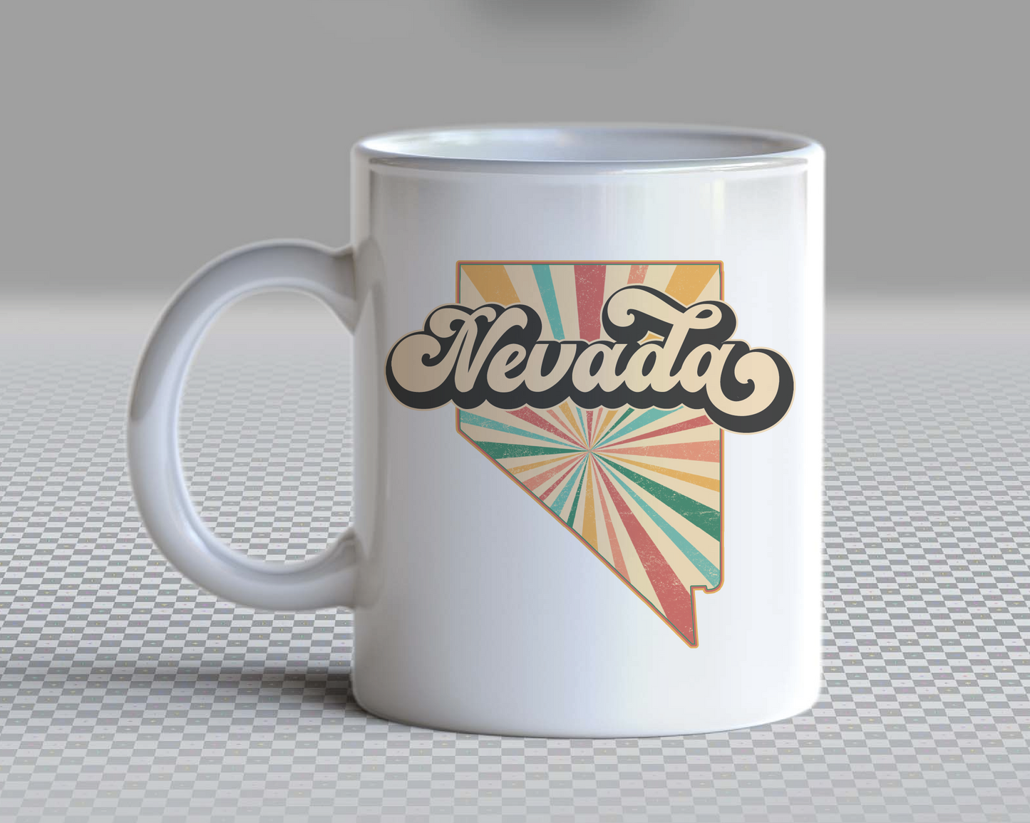 Nevada PNG | Vintage Nevada State Sublimation | Retro Distressed T shirt Design