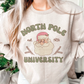 North Pole University SVG PNG | Christmas Sublimation | Groovy Christmas | T shirt Design Cut file