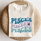 Pisces SVG PNG | Zodiac Sublimation | Retro Vintage Pisces | T shirt Design Cut file