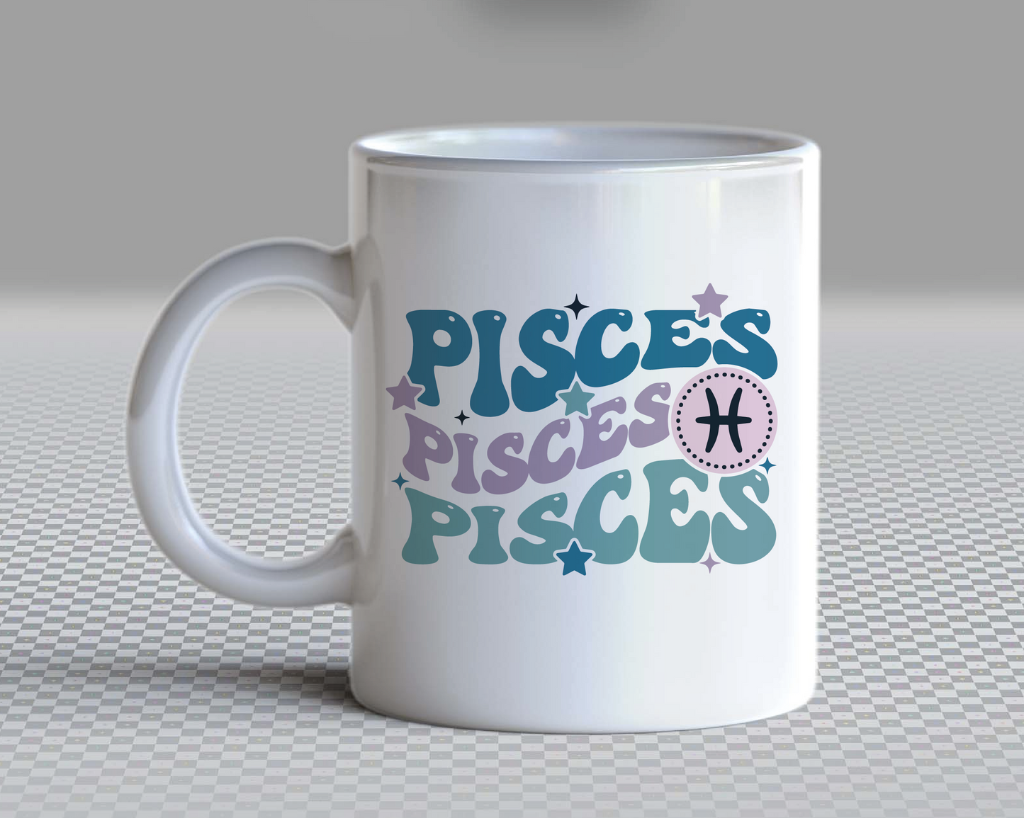 Pisces SVG PNG | Zodiac Sublimation | Retro Vintage Pisces | T shirt Design Cut file