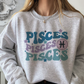 Pisces SVG PNG | Zodiac Sublimation | Retro Vintage Pisces | T shirt Design Cut file