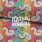 Summer Seamless Pattern, Unicorn Float Repeat Pattern for Fabric Sublimation