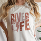 River Life SVG PNG | Distressed font Sublimation | Leopard Lightning Bolt | Summer T shirt Design