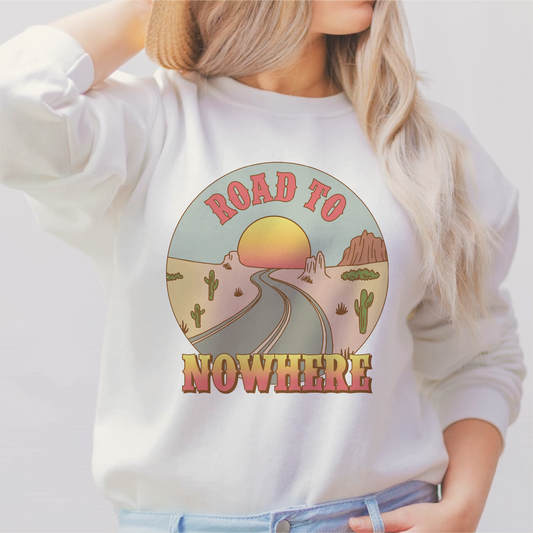 Road to Nowhere SVG PNG | Western Sublimation | Retro Cowgirl | Vintage T shirt Design