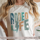 Rodeo Life SVG PNG | Distressed font Sublimation | Leopard Lightning Bolt | Summer T shirt Design