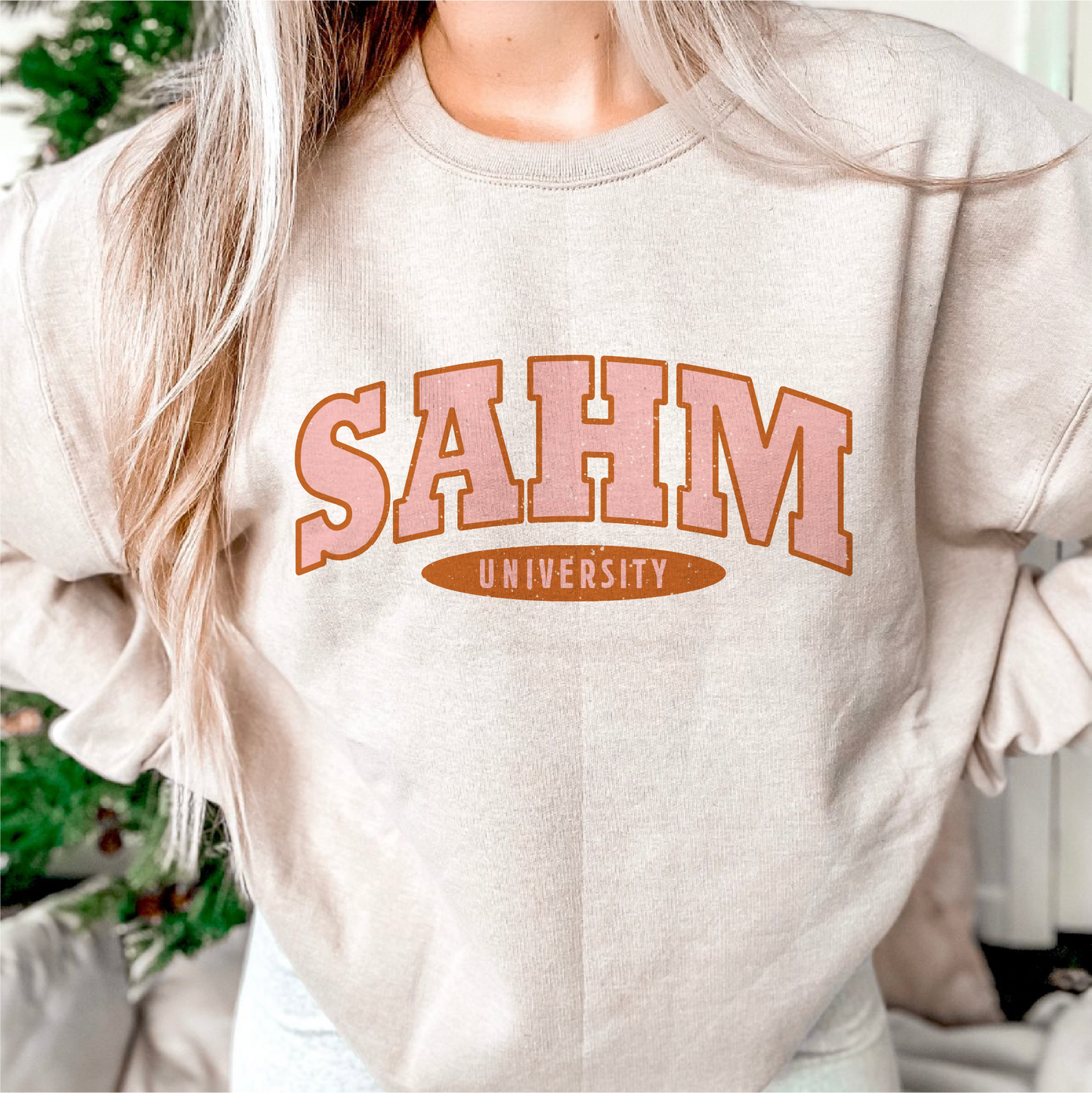 SAHM University SVG PNG | Stay At Home Mom Sublimation | Retro T shirt Design