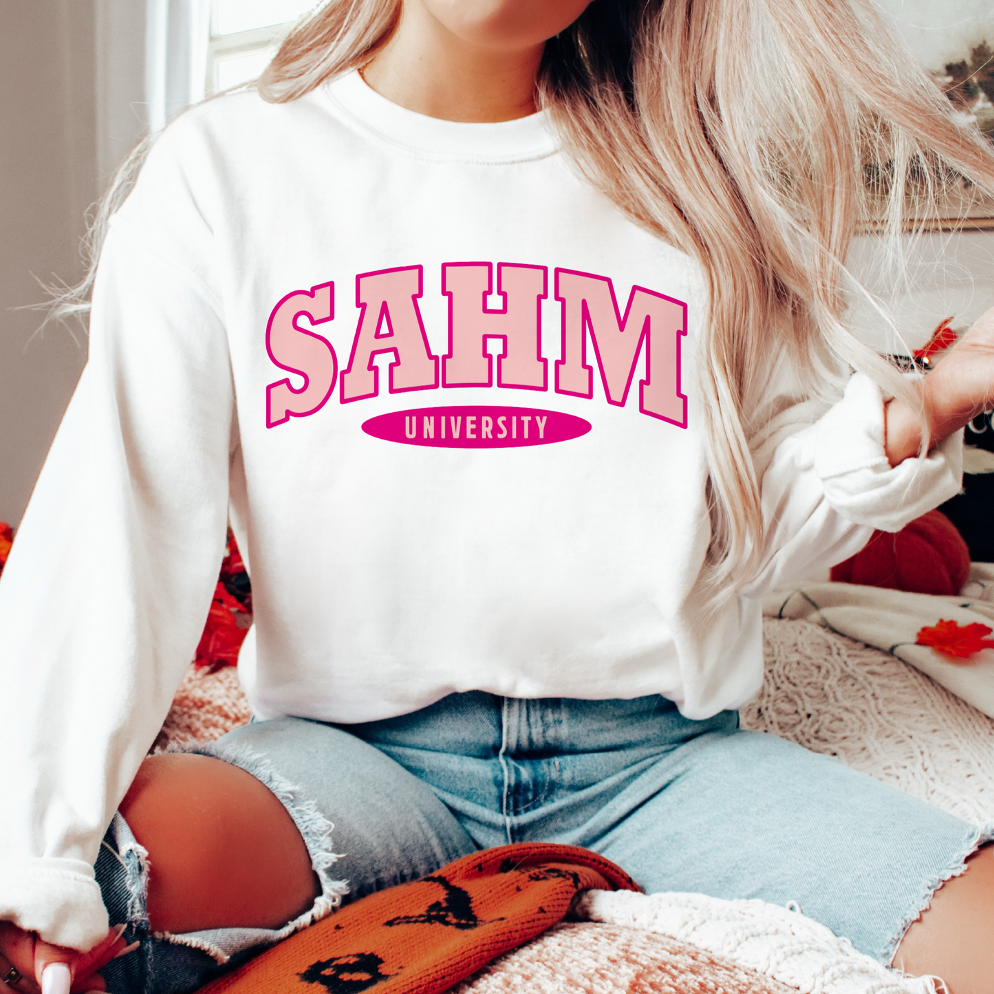 SAHM University SVG PNG | Stay At Home Mom Sublimation | Retro T shirt Design