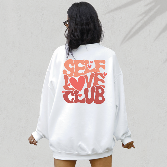 Self Love Club PNG SVG | Self Care Sublimation | Love Yourself Retro T shirt Design