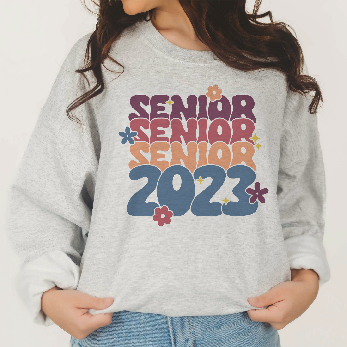 Senior 2023 SVG PNG | Retro Graduation Sublimation | High School Senior T shirt Design