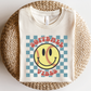 Softball Vibes SVG PNG | Checkered Smile Face Sublimation | Softball T shirt Design