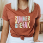 Summer Break SVG PNG | Distressed font Sublimation | Leopard Lightning Bolt | Summer T shirt Design