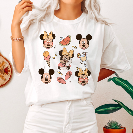 Summer Mouse Doodles PNG SVG | Magical Summer Sublimation | T shirt Design