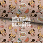 Pink Summer Magical Mouse Seamless Pattern, Repeat Pattern for Fabric Sublimation