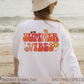 Summer Vibes SVG PNG | Groovy Sublimation | Retro Vintage | Summer T shirt Design