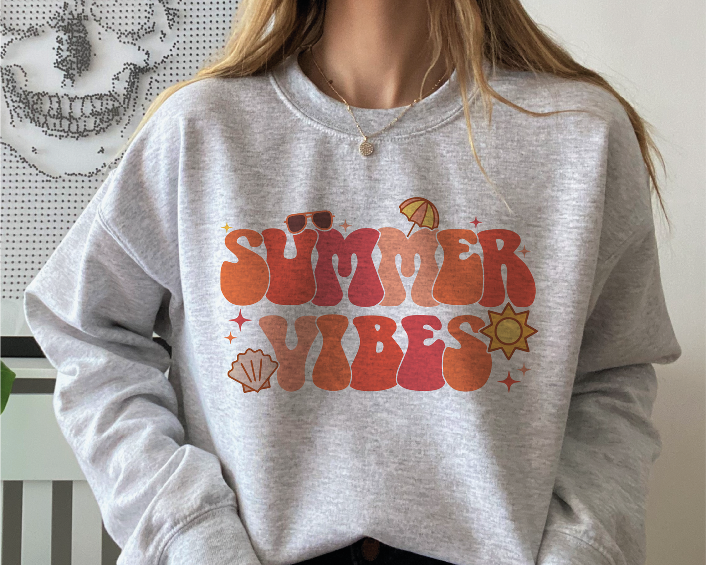 Summer Vibes SVG PNG | Groovy Sublimation | Retro Vintage | Summer T shirt Design