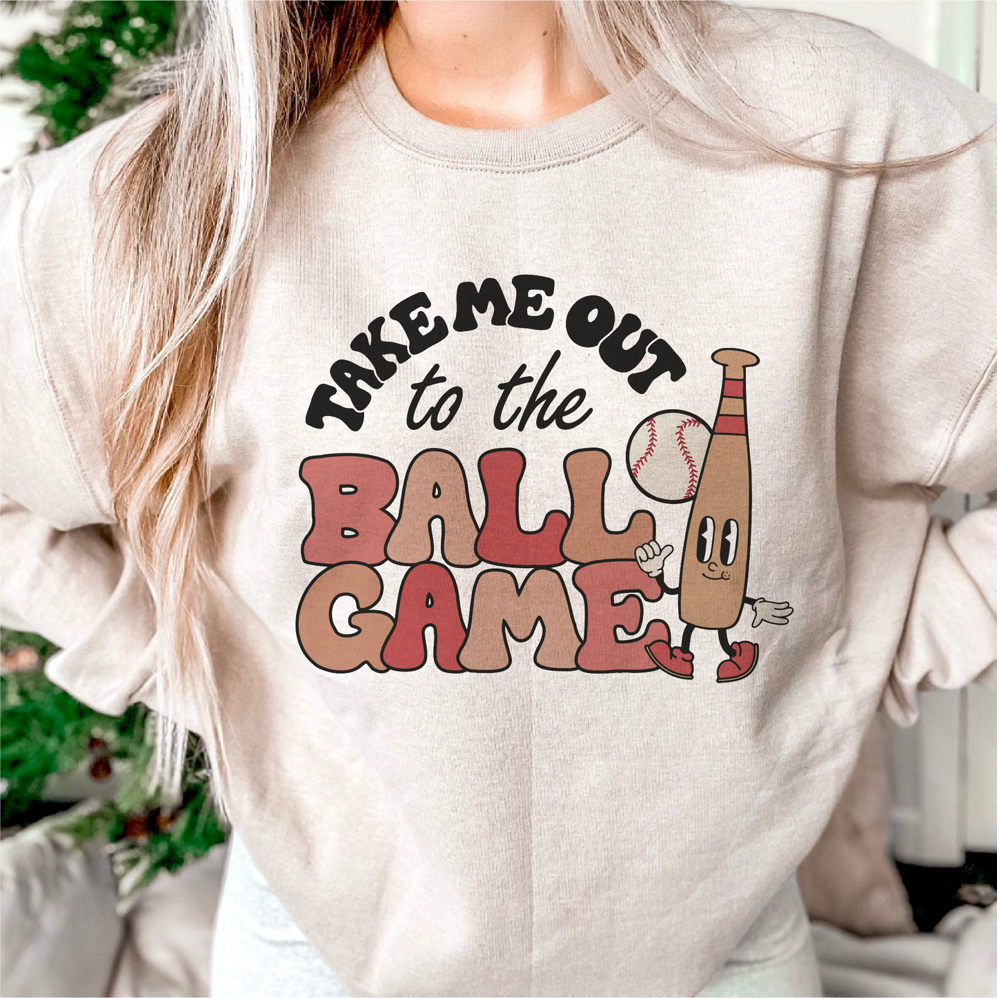 Take Me to the Ball Game SVG PNG | Retro Baseball Sublimation | Groovy T shirt Design