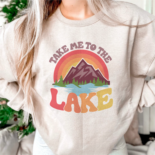 Take Me to the Lake PNG SVG | Retro Vintage Summer Sublimation | Lake T shirt Design