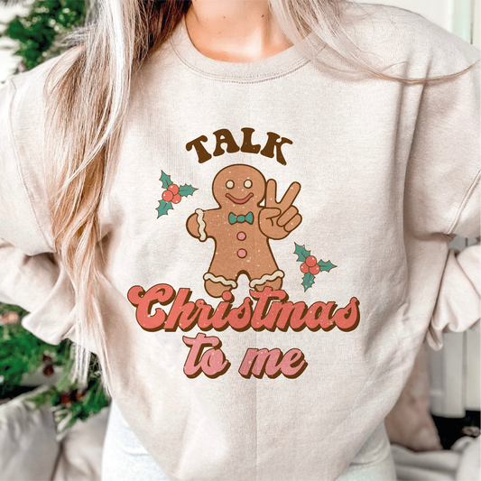 Talk Christmas to me SVG PNG | Christmas Sublimation | Groovy Christmas | T shirt Design Cut file