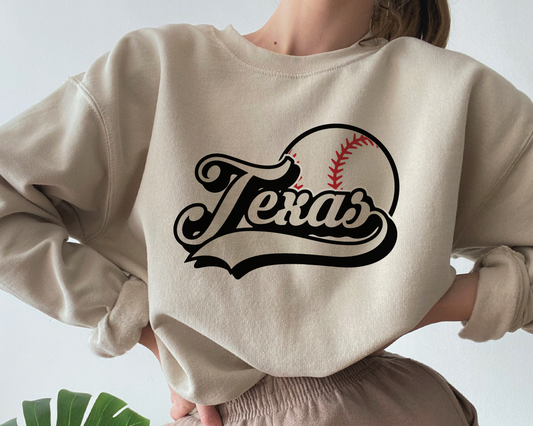 Texas Baseball SVG PNG | Retro Sublimation | Texas Baseball Fan T shirt Design Cut file