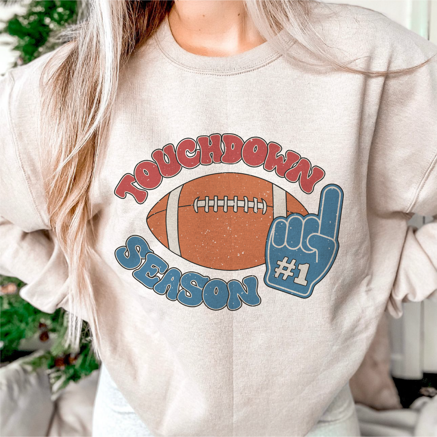 Touchdown Season SVG PNG | Retro Football Sublimation | Vintage T shirt Design