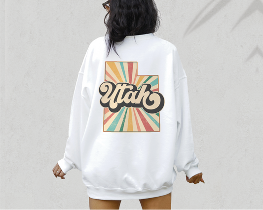 Utah PNG | Vintage Utah State Sublimation | Retro Distressed T shirt Design