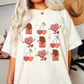 Valentines Doodles SVG PNG | Valentines Sublimation | Retro Groovy T shirt Design