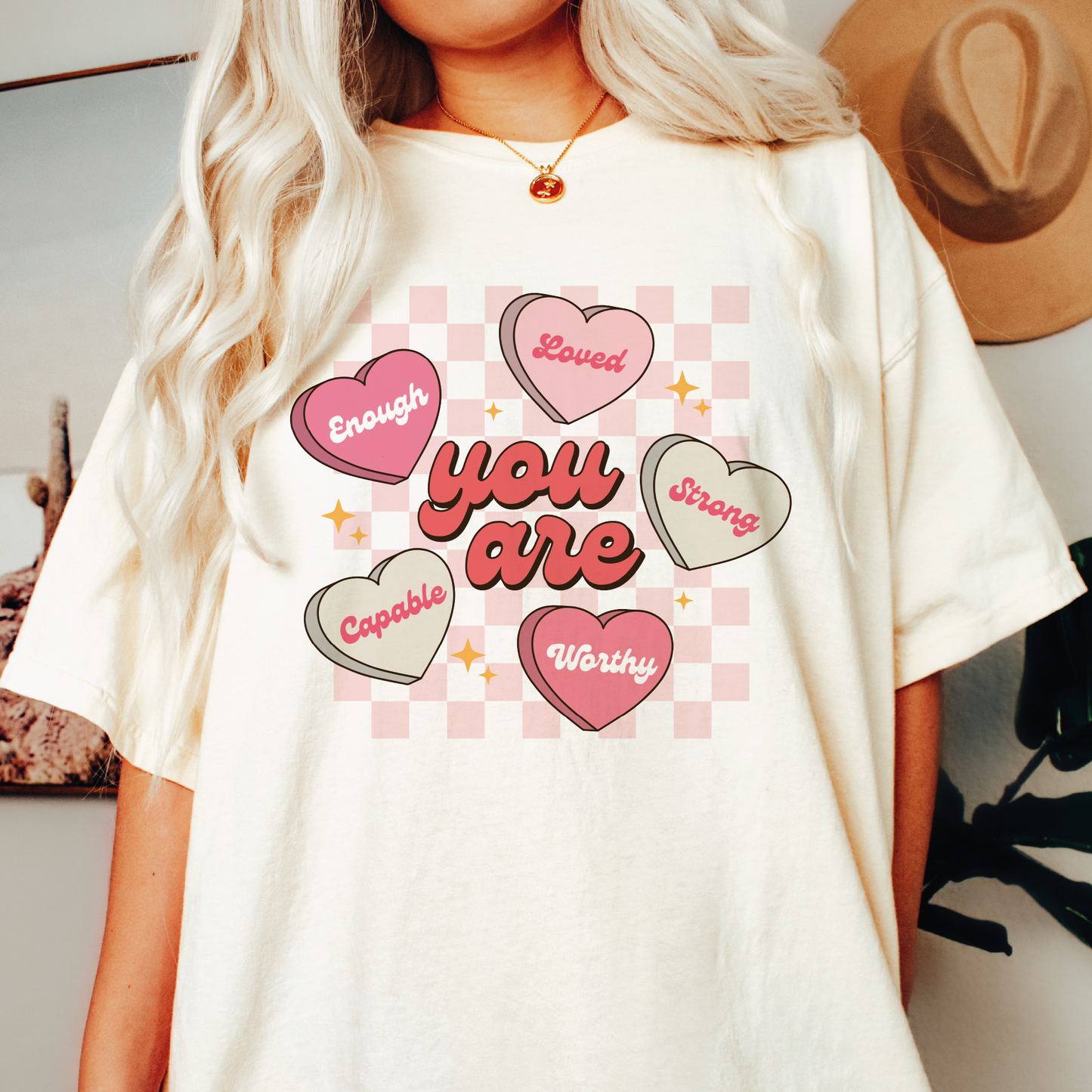 You are Enough Loved SVG PNG | Valentines Day Sublimation | Self Love T shirt Design