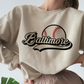 Baltimore Baseball SVG PNG | Retro Sublimation | Baltimore Baseball Fan T shirt Design Cut file