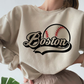 Boston Baseball SVG PNG | Retro Sublimation | Boston Baseball Fan T shirt Design Cut file