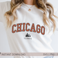 Chicago Illinois SVG PNG | Illinois State Cut File | Vacation T shirt Design Sublimation