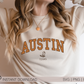 Austin Texas SVG PNG | Texas State Cut File | Vacation T shirt Design Sublimation