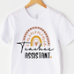 Teacher Assistant SVG PNG | Rainbow Sublimation | School Teacher Life T shirt Design Cut file