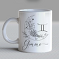 Gemini SVG PNG | Zodiac | Gemini Girl Woman | Floral Moon | T shirt Design Cut file