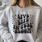Live Life in Full Bloom SVG PNG | Smile Flower Sublimation | Inspirational | Retro Vintage T shirt Design