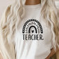 Teacher SVG PNG | Rainbow Sublimation | School Teacher Life T shirt Design Cut file