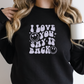 I Love You Say It Back SVG PNG | Smile Face Sublimation | Inspirational | Retro Vintage T shirt Design